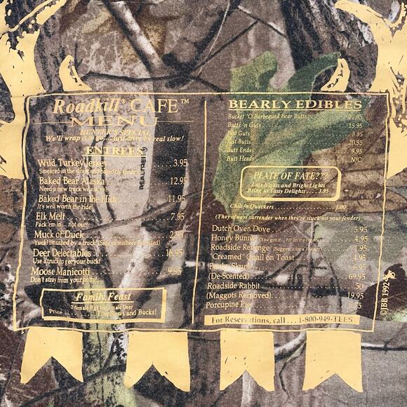 Roadkill Cafe Seligman Arizona Code V Realtree Camouflage Graphic T-shirt - Picture 5 of 6